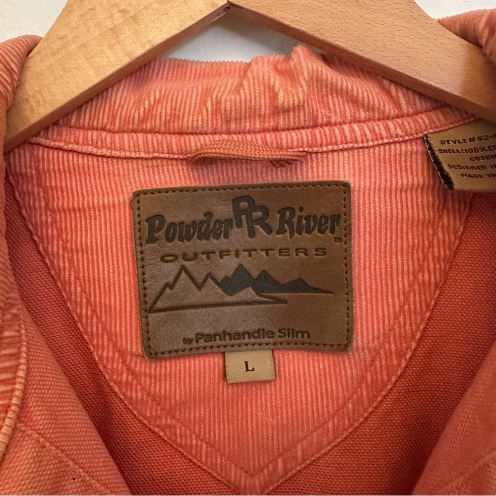 Powder River Outfitters Jacket Womens Size Large Salmon Pink Snap Zipper - Picture 6 of 8